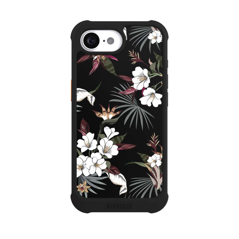 iPhone 16e NIVOmax Flowers Black
