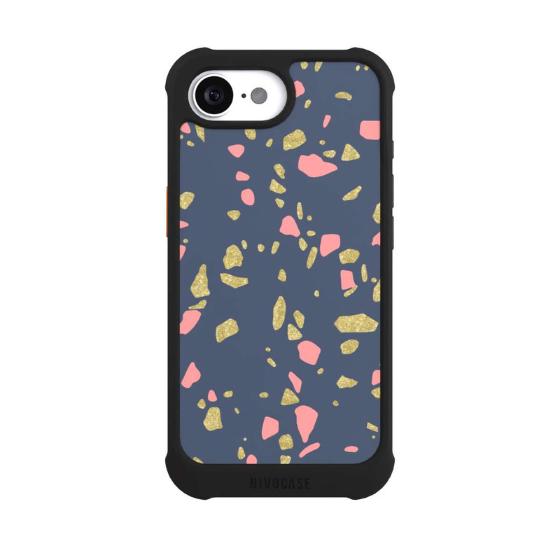 iPhone 16e NIVOmax Terazzo Look d'or