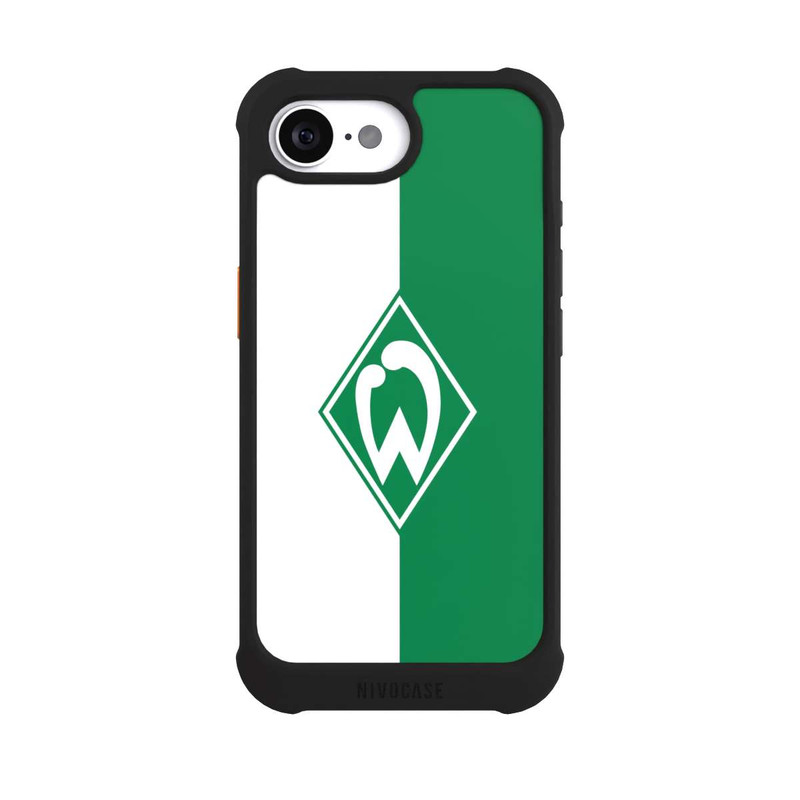 iPhone 16e NIVOmax Weiß-Grün - Werder Bremen