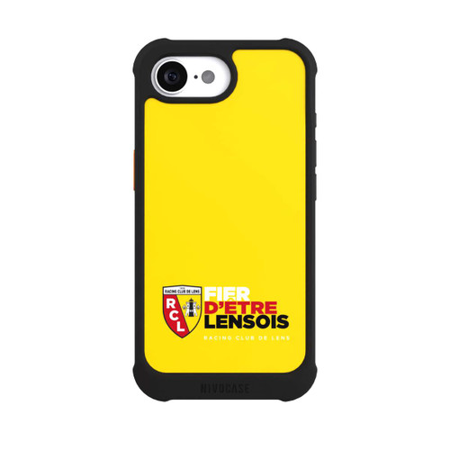 Apple iPhone 16e NIVOmax Fond Logo RCL Jaune