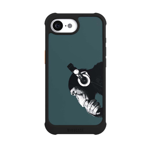Apple iPhone 16e NIVOmax Denkender Affe Blau