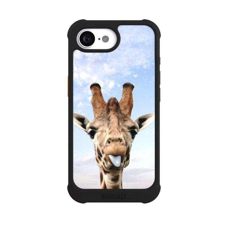 iPhone 16e NIVOmax Giraffe On Road