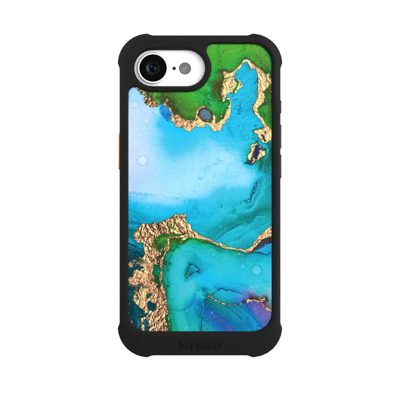 iPhone 16e NIVOmax Farbenfroher Marmor