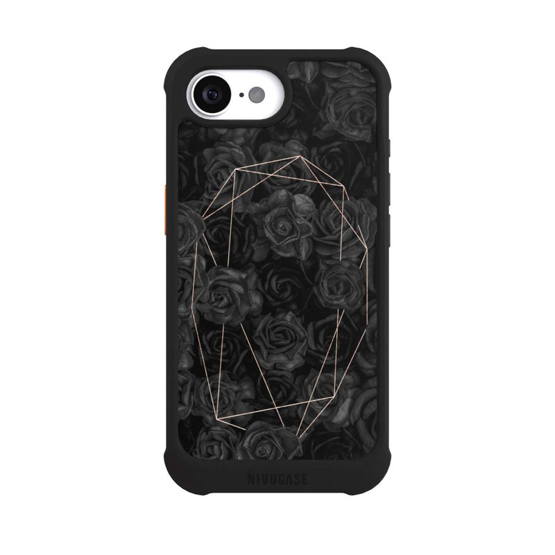 iPhone 16e NIVOmax Schwarze Rosen