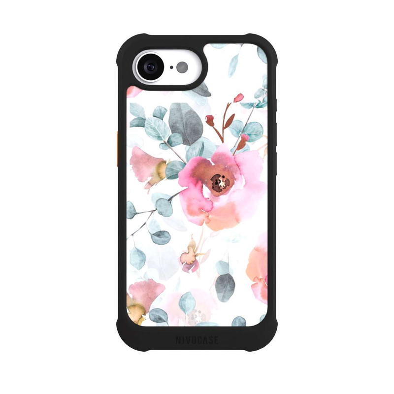 iPhone 16e NIVOmax Papier Peint Fleur Aquarelle