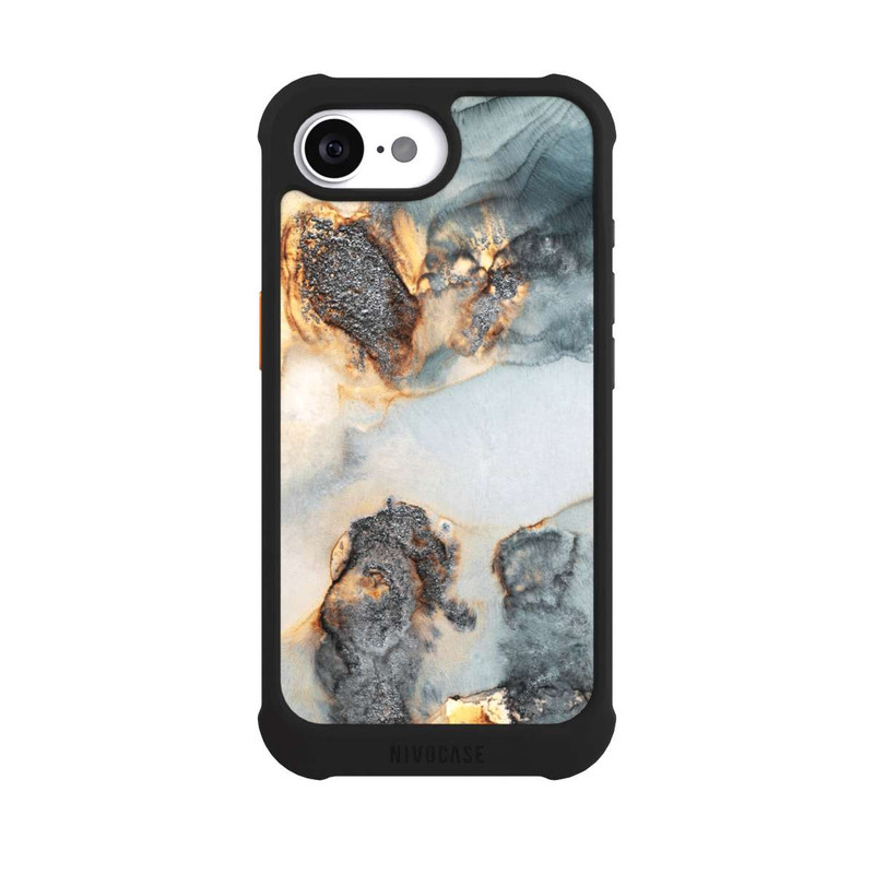 iPhone 16e NIVOmax Flutwellen Golddruck