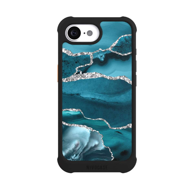 iPhone 16e NIVOmax Glacial Ice Marble