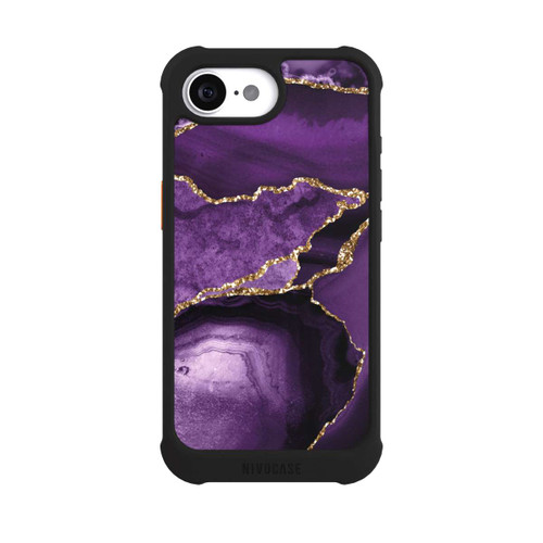 Apple iPhone 16e NIVOmax Lila Marmor Landschaft