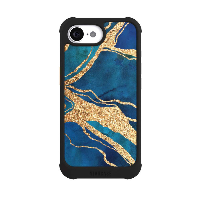 iPhone 16e NIVOmax Gemstone Blue Gold