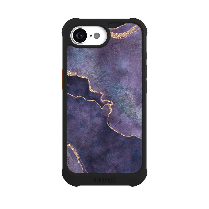 iPhone 16e NIVOmax Pierre précieuse Glamour violet
