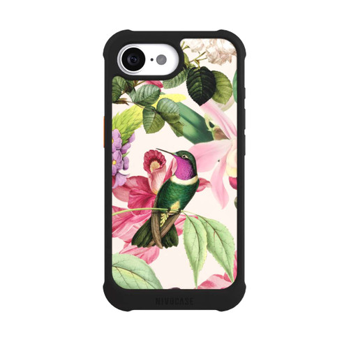 Apple iPhone 16e NIVOmax Kolibris und Rosen Muster