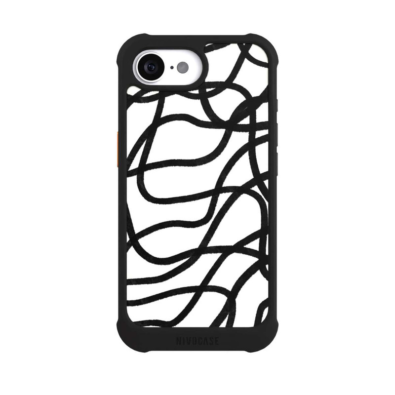 iPhone 16e NIVOmax Lignes noires