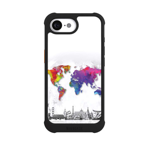 Apple iPhone 16e NIVOmax Worldmap with Skyline