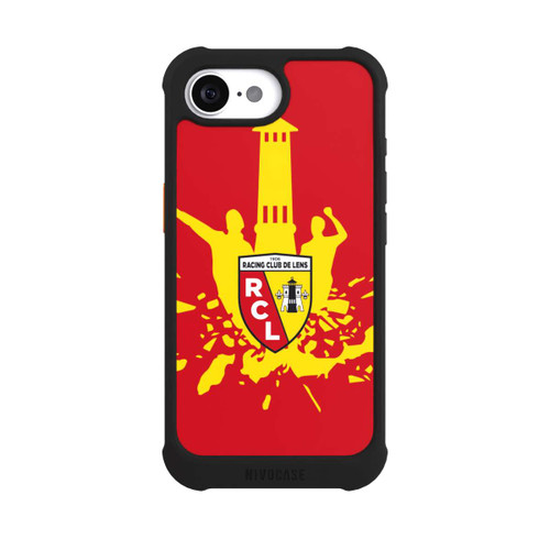 Apple iPhone 16e NIVOmax Tour RCL jaune sur rouge