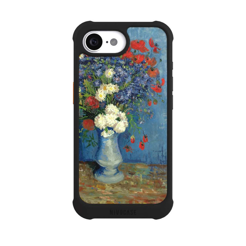 iPhone 16e NIVOmax Vase avec Bleuets et Coquelicots - Vicent Van Gogh