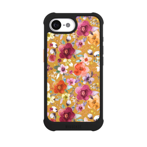 Apple iPhone 16e NIVOmax Spring Floral Bouquets Mustard