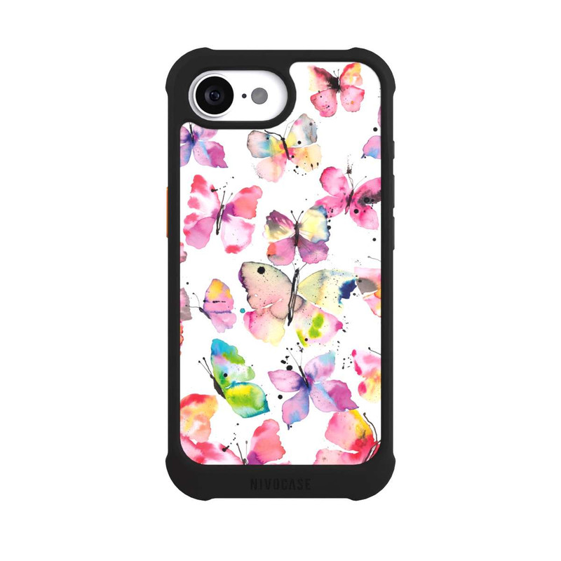 iPhone 16e NIVOmax Aquarell Frühlingsschmetterlinge