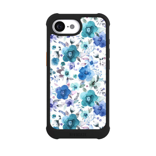 Apple iPhone 16e NIVOmax Winter Floral Bouquets Blue