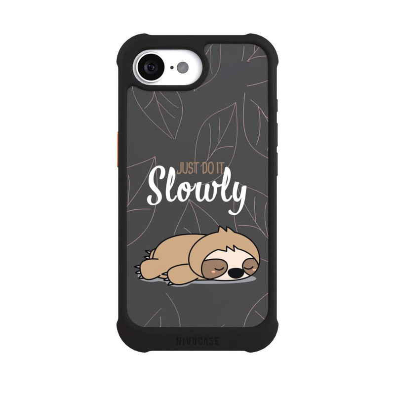 iPhone 16e NIVOmax Just Do It Slowly Sloth Grey
