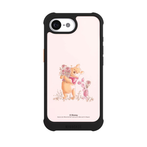 Apple iPhone 16e NIVOmax Winnie Puuh and Ferkel Blumen