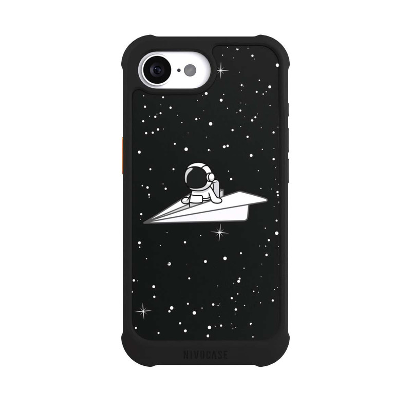 iPhone 16e NIVOmax Astronaut Paper Plane Comic