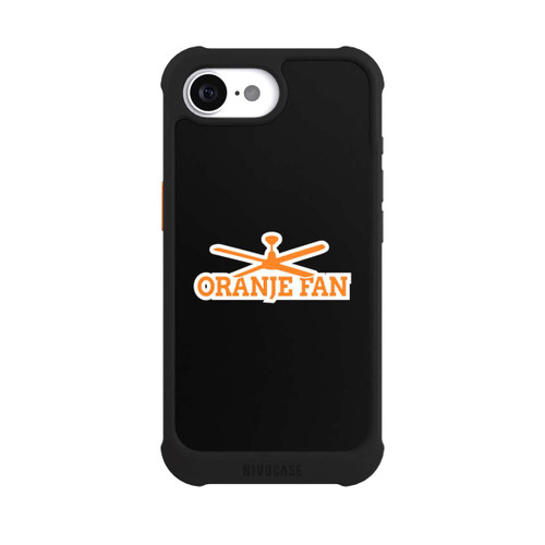 Apple iPhone 16e NIVOmax Oranje Fan Black