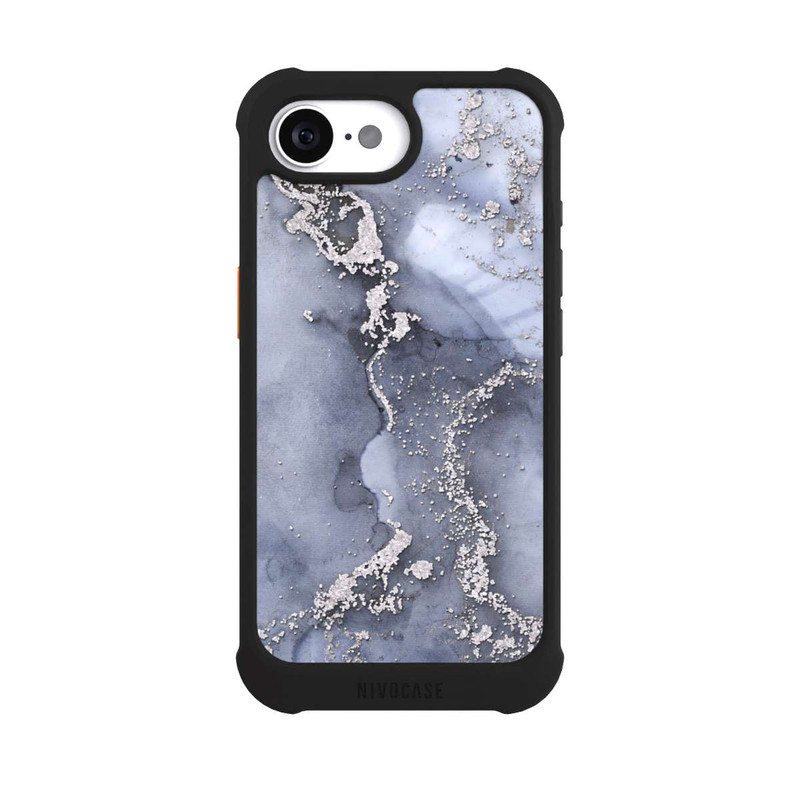 iPhone 16e NIVOmax Ink Blue Silver