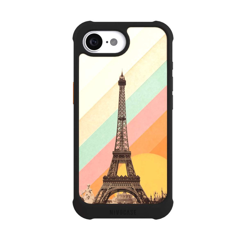 iPhone 16e NIVOmax Eiffelturm Regenbogen