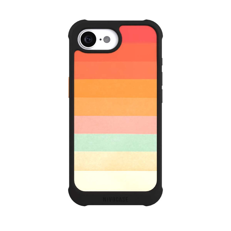iPhone 16e NIVOmax Regenbogen Chevrons II