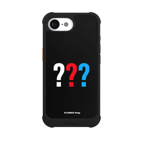 Apple iPhone 16e NIVOmax Drei Fragezeichen Logo