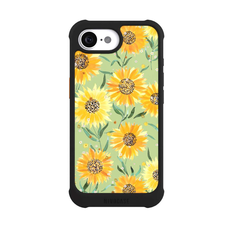 iPhone 16e NIVOmax Sonnenblumen grün
