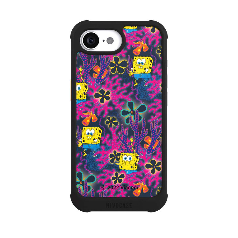 iPhone 16e NIVOmax Spongebob - Coral Muster