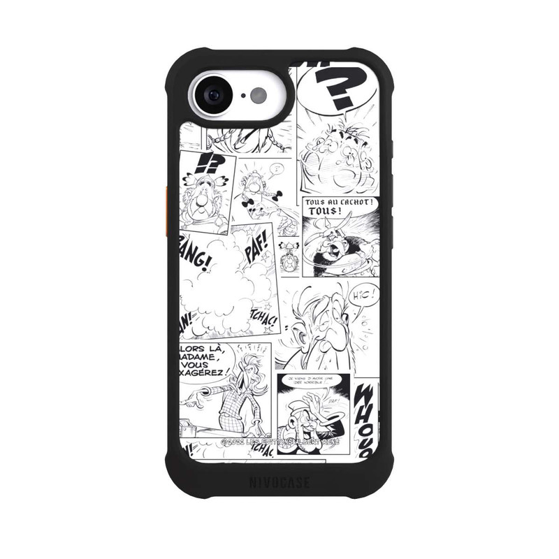 iPhone 16e NIVOmax BD Astérix Blanc & Noir