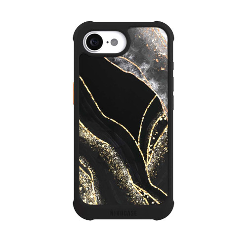 Apple iPhone 16e NIVOmax Dark Marble Gold