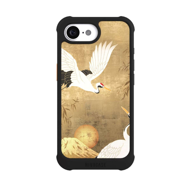 iPhone 16e NIVOmax Kraniche Gold Japan 1
