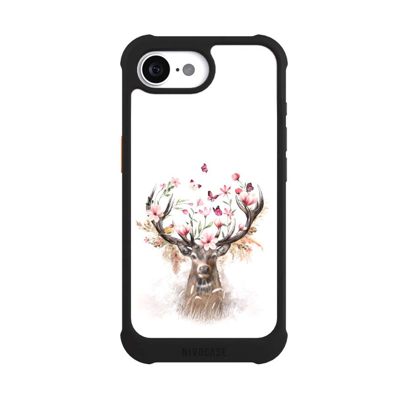 iPhone 16e NIVOmax Cerf & Fleurs