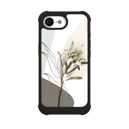 Apple iPhone 16e NIVOmax Boho Line Art Olivgrün