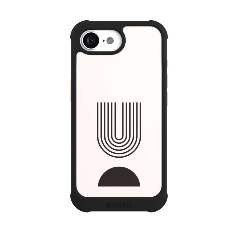 iPhone 16e NIVOmax Modern Art Black Lines