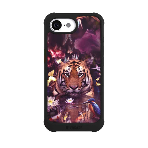 Apple iPhone 16e NIVOmax Tiger Blumenrahmen