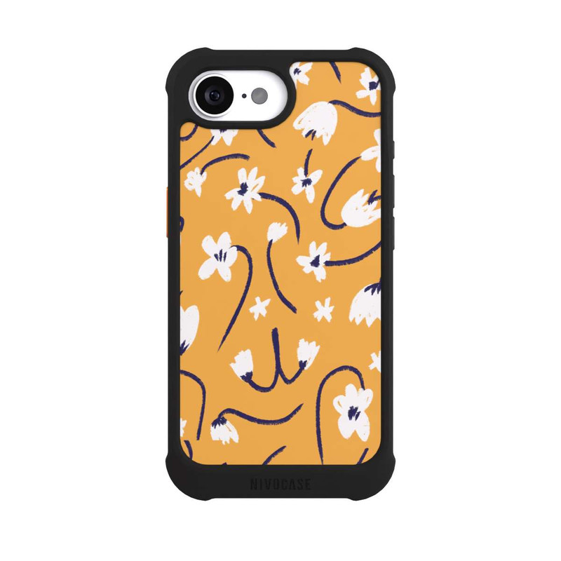 iPhone 16e NIVOmax Pattern Petites Fleurs Jaunes