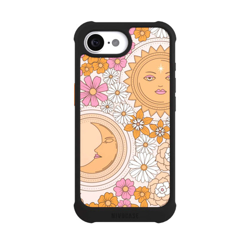 Apple iPhone 16e NIVOmax Mond-Sonne-Blumen