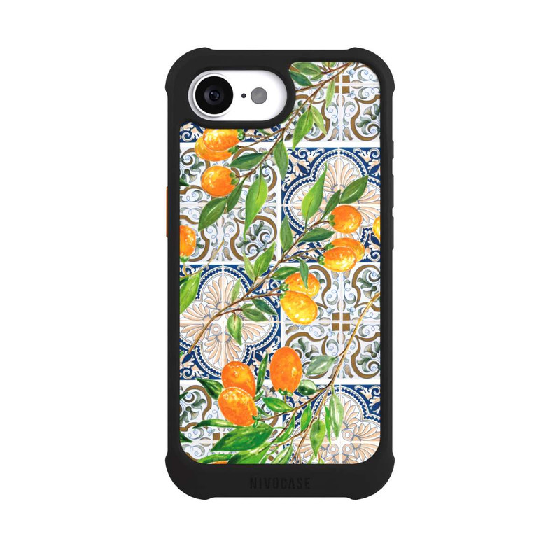 iPhone 16e NIVOmax Griechische Orangen Muster