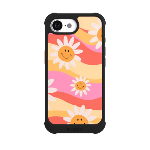 Apple iPhone 16e NIVOmax Retro Smiles Orange Colorful