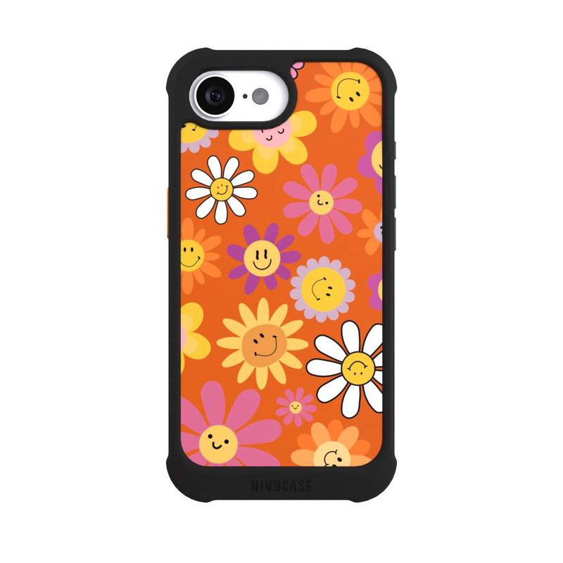 iPhone 16e NIVOmax Smiles Orange Flowers