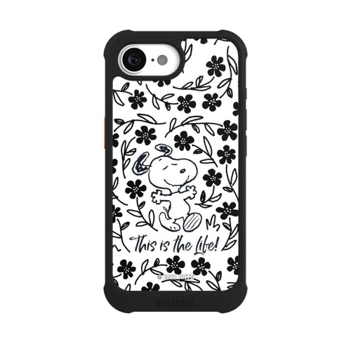 Apple iPhone 16e NIVOmax Snoopy schwarz und weiß This Is The Life