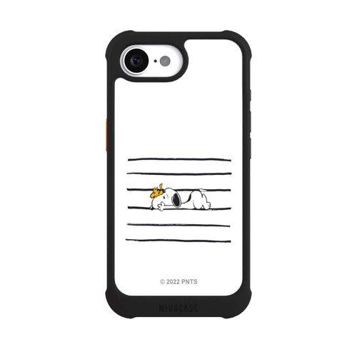 Apple iPhone 16e NIVOmax Snoopy Woodstock Streifen