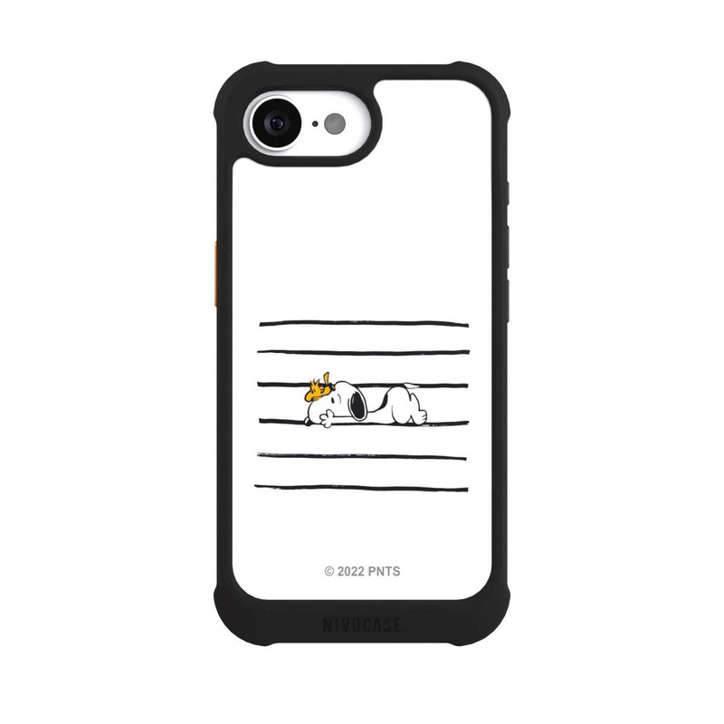 iPhone 16e NIVOmax Snoopy Woodstock Streifen