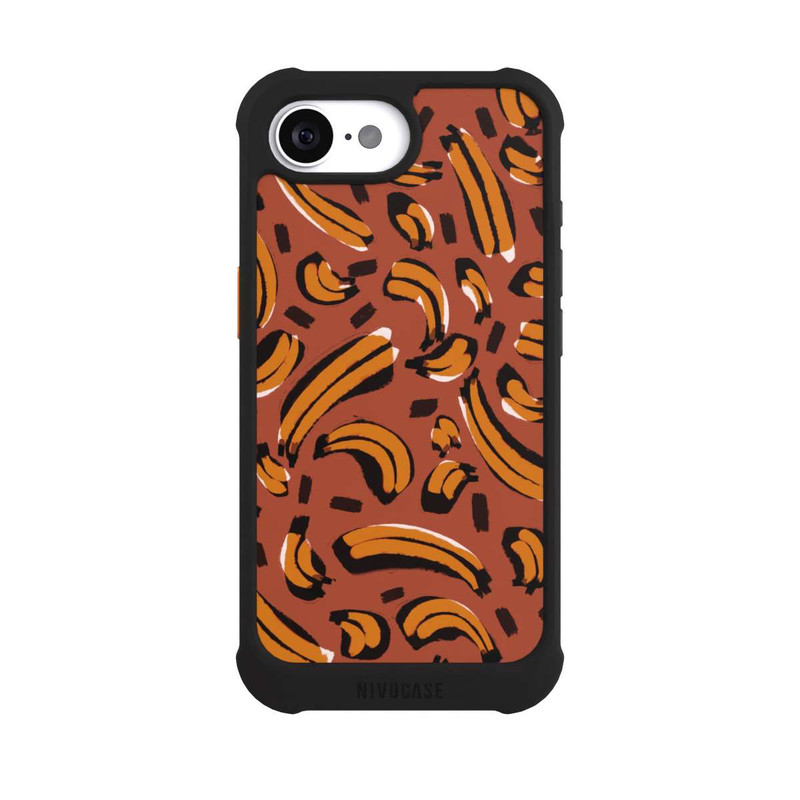 iPhone 16e NIVOmax Motif abstrait de bananes
