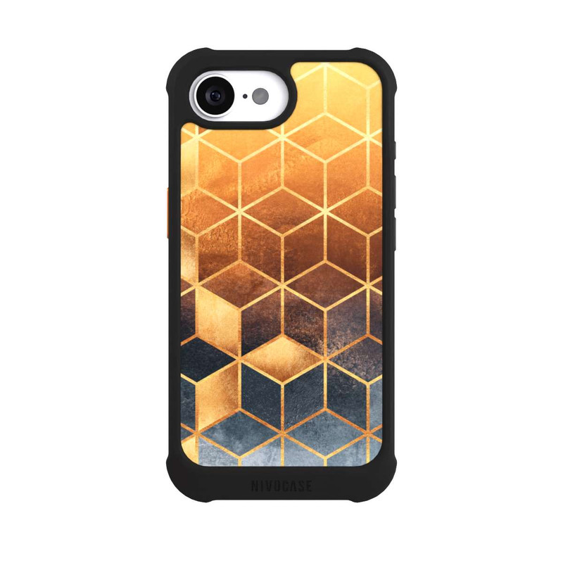 iPhone 16e NIVOmax Cubes Dorés