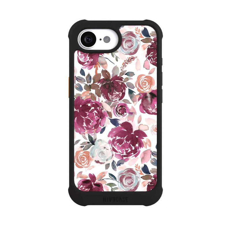 iPhone 16e NIVOmax Autumn Peonies and roses Pink